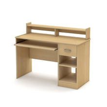 Load image into Gallery viewer, Home Office Computer Desk in Natural Maple Wood Finish