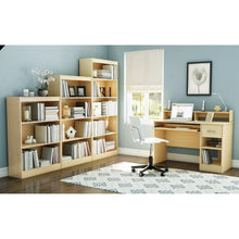 Load image into Gallery viewer, Home Office Computer Desk in Natural Maple Wood Finish