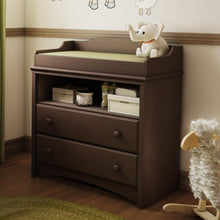 Load image into Gallery viewer, Baby Furniture 2 Drawer Diaper Changing Table in Espresso