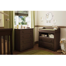 Load image into Gallery viewer, Baby Furniture 2 Drawer Diaper Changing Table in Espresso