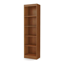 Load image into Gallery viewer, Modern Narrow Bookcase with 5-Shelves in Morgan Cherry Finish