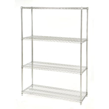 Load image into Gallery viewer, 48-inch Wide 4-Shelf Metal Storage Shelving Unit - 72-inch High