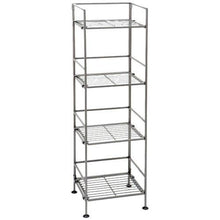 Load image into Gallery viewer, 4-Shelf Iron Tower Storage Shelves - Great for Kitchen Office Garage