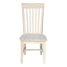 Load image into Gallery viewer, Set of 2 - Mission Style Unfinished Wood Dining Chair with High Back