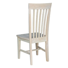 Load image into Gallery viewer, Set of 2 - Mission Style Unfinished Wood Dining Chair with High Back