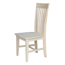Load image into Gallery viewer, Set of 2 - Mission Style Unfinished Wood Dining Chair with High Back