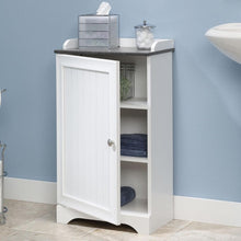 Load image into Gallery viewer, Bathroom Floor Cabinet with Adjustable Shelves in White Finish