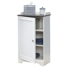 Load image into Gallery viewer, Bathroom Floor Cabinet with Adjustable Shelves in White Finish