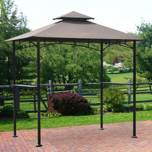 Load image into Gallery viewer, 8-Ft x 5-Ft Steel Frame Outdoor Grilling Gazebo with Vent Top Canopy