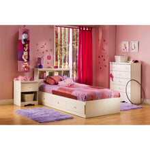 Load image into Gallery viewer, Eco-Friendly White Nightstand with Drawer and Open Shelf