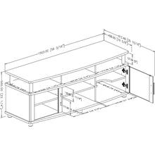 Load image into Gallery viewer, Eco-Friendly TV Stand in Black Finish - Contemporary Style