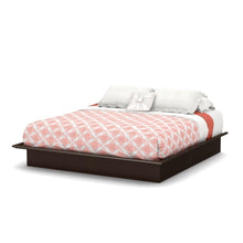 Load image into Gallery viewer, King size Eco-Friendly Platform Bed in Dark Brown Chocolate Finish