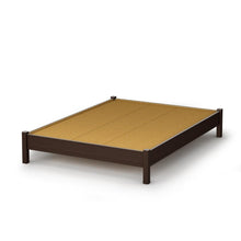 Load image into Gallery viewer, Full size Contemporary Platform Bed in Chocolate Finish