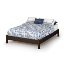 Load image into Gallery viewer, Full size Contemporary Platform Bed in Chocolate Finish