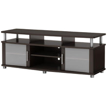 Load image into Gallery viewer, Contemporary TV Stand  in Dark Brown Chocolate Finish