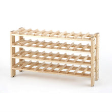 Load image into Gallery viewer, 4-Shelf 40-Bottle Wine Rack in Solid Birchwood