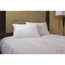 Load image into Gallery viewer, Set of 2 Hypoallergenic Down Alternative Pillows with 100% Cotton Ticking