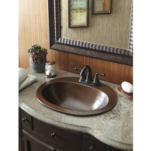 Load image into Gallery viewer, Copper Oval Bathroom Sink 20 x 16 inch