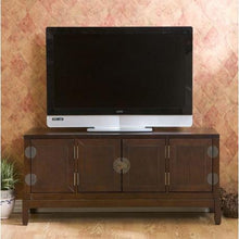 Load image into Gallery viewer, Oriental Style Entertainment Center in Espresso Finish