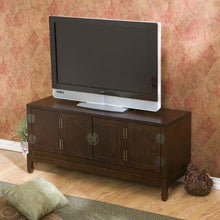 Load image into Gallery viewer, Oriental Style Entertainment Center in Espresso Finish