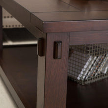 Load image into Gallery viewer, Square Wood Coffee Table in Espresso Finish