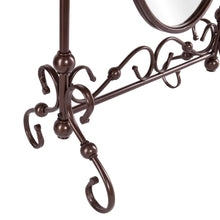 Load image into Gallery viewer, Antique Bronze Finish Metal Cheval Floor Mirror