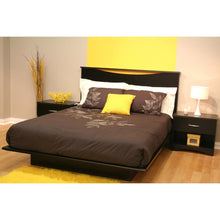 Load image into Gallery viewer, Full size Contemporary Platform Bed in Black Finish