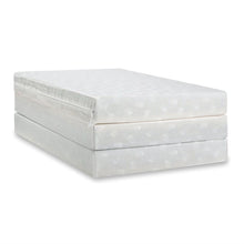 Load image into Gallery viewer, Twin size 4-inch Thick Memory Foam Guest Bed Mat Folding Mattress