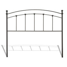 Load image into Gallery viewer, Full size Complete Metal Bed Frame with Round Final Posts Headboard and Footboard