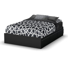 Load image into Gallery viewer, Full size Modern Platform Bed with 3 Storage Drawers in Black