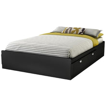 Load image into Gallery viewer, Full size Modern Platform Bed Frame with 4 Storage Drawers in Black