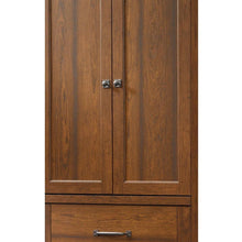 Load image into Gallery viewer, Bedroom Wardrobe Cabinet Storage Armoire in Medium Brown Cherry Wood Finish