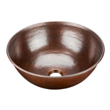Load image into Gallery viewer, Pure Solid Copper Bathroom Vessel Style Sink 14-inch Round