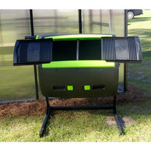 Load image into Gallery viewer, Rotating 65-Gallon Compost Bin Tumbler with 2 Compartments