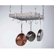 Load image into Gallery viewer, Square Stainless Steel Ceiling Hanging Pot Rack