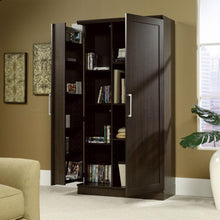 Load image into Gallery viewer, Multi-Purpose Living Room Kitchen Cupboard Storage Cabinet Armoire in Mocha Brown