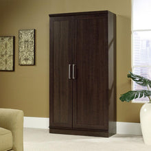 Load image into Gallery viewer, Multi-Purpose Living Room Kitchen Cupboard Storage Cabinet Armoire in Mocha Brown