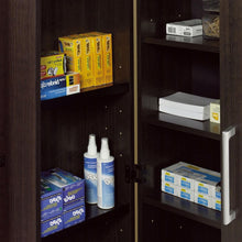 Load image into Gallery viewer, Multi-Purpose Living Room Kitchen Cupboard Storage Cabinet Armoire in Mocha Brown