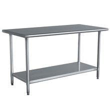 Load image into Gallery viewer, Stainless Steel Top Utility Table High Top Workbench Prep Table 24 x 48 inch