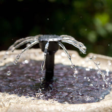 Load image into Gallery viewer, 2-Tier Solar Fountain Bird Bath in Weather Resistant Fiberglass Resin