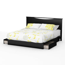 Load image into Gallery viewer, King size Modern Headboard in Black Wood Finish
