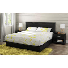 Load image into Gallery viewer, King size Modern Headboard in Black Wood Finish