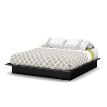 Load image into Gallery viewer, King size Modern Platform Bed Frame in Black Wood Finish
