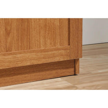 Load image into Gallery viewer, Bedroom Wardrobe Cabinet Storage Closet Organizer in Medium Oak Finish