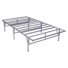 Load image into Gallery viewer, California King size Metal Platform Bed Frame in Silver Gray Finish