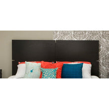Load image into Gallery viewer, Queen size Modern Headboard in Black Oak Finish