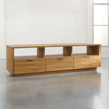 Load image into Gallery viewer, Modern Light Oak Finish TV Stand Entertainment Center - Fits up to 70-inch TV