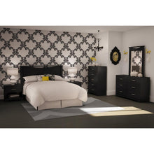 Load image into Gallery viewer, 6-Drawer Dresser for Contemporary Bedroom in Black Finish