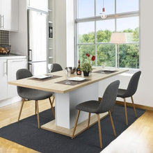 Load image into Gallery viewer, Set of 4 - Modern Mid Century Style Grey Fabric Cushion Dining Chairs