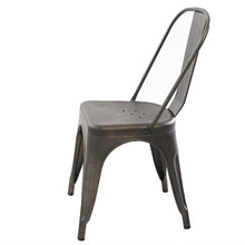Load image into Gallery viewer, Set of 4 - Modern Classic Cafe Bistro Dining Side Chair in Bronze Metal Finish